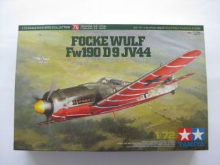 1|72 Model Plane Focke Wulf Fw190 D9 Jv44 Tamiya D12 - 4352