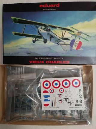 1998 Eduard 8023 Nieuport Ni - 17 Vieux Charles - 1/48 Scale Model Kit