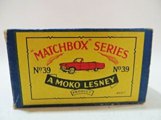 Matchbox Lesney Moko 39a 
