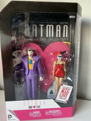Batman Animated Series Joker & Harley Quinn Mad Love Action Figures Dc Comics