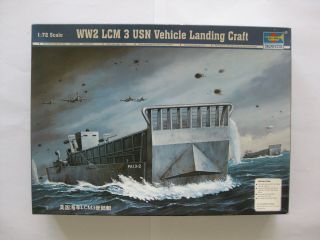 1|72 Model Ship Ww2 Lcm 3 Usn Vehicle Landing Craft Trumpeter D11 - 1777