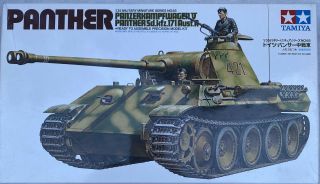 Tamiya 35065 Wwii German Panther Medium Tank Plastic Model Kit 1/35