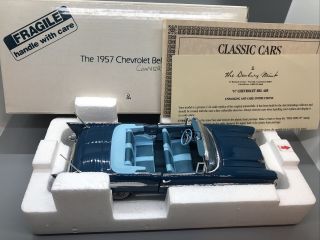 Danbury 1957 Chevrolet Chevy Bel Air Convertible 1/24 Diecast W/box & Title