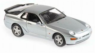 Maxichamp 1:43 1993 Porsche 968 Cs - Silver Metallic - 940062320 - Box