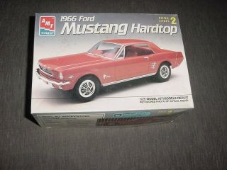 Amt 1966 Red Ford Mustang Model Kit 1/25 Scale