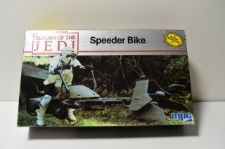 Vintage 1983 Return Of The Jedi Star Wars Speeder Bike Plastic Model Kit 1 - 1927