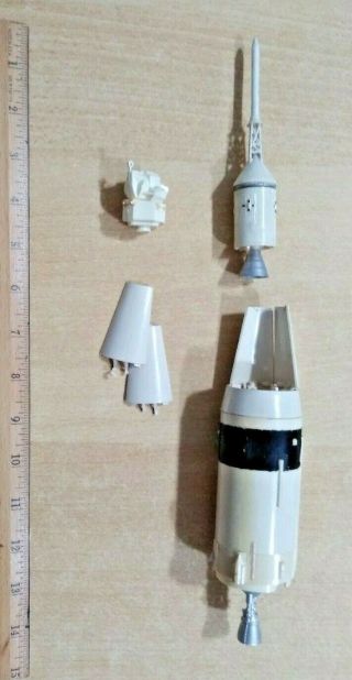 46 - 52 Unbranded 1/144? Scale Saturn V Rocket Built Plastic Model Junkyard