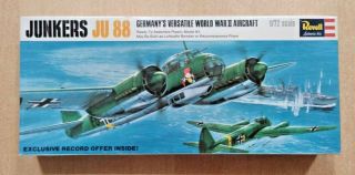 55 - 113 Revell 1/72nd Scale Junkers Ju 88a - 4/d - 1 Plastic Model Kit