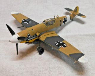 Built 1:72 Ww2 German Messerschmitt Bf 109g - 4/z Olt Franz Schiess 8/jg 53