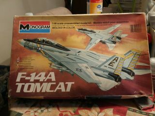 1/48 Monogram Grumman F - 14a Tomcat Builder Model Kit - 5803