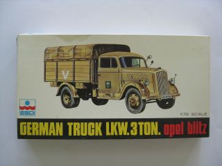 1|72 Model German Truck Lkw.  3 Ton.  Opel Blitz Esci D12 - 738