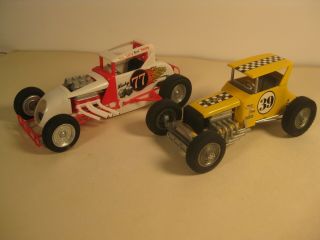 Two Dirt Track Modified Race Cars Built And Painted