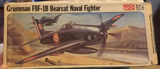 Vintage Frog Grumman F8f - 1b Bearcat Naval Fighter Plane 1950s F407 1:72