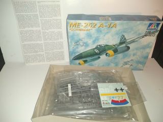 Italeri 1/48 Scale Messerschmitt Me - 262 A - 1a " Schwalbe " Open Box