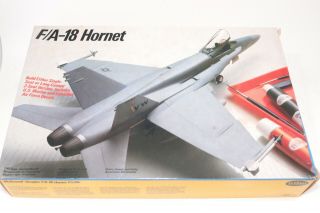 Testors F/a - 18 Hornet 1:48 Model Airplane Kit Us Navy Jet Fighter Complete Open