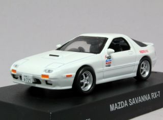 9231 Kyosho 1/64 Initial D Mazda Rx - 7 Fc3s White No - Box Tracking Number