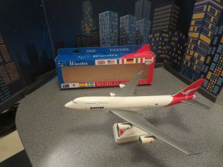 Plastic Plane Qantas Boeing 747 Aircraft By Wooster