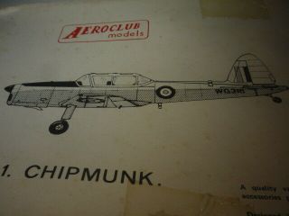 British Dhc1 Chipmunk Aircraft 1/48 Scale Vacuform Model Kit Started