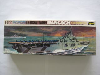 1|700 Model Ship U.  S.  Aircraft Carrier Hancock (113) Hasegawa D12 - 1941