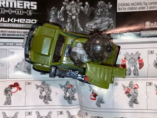 Hasbro 2012 Transformers Prime Voyager Class Bulkhead Autobot