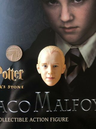 Star Ace Harry Potter Sorcerers Stone Draco Malfoy Head Sculpt Loose 1/6th Scale