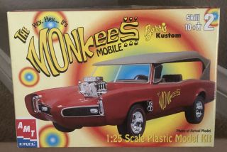 Amt Ertl 1:25 The Monkees Mobile Barris Kustom Plastic Model Kit 30259