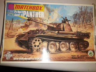 Matchbox Pz Kw - V Ausf - G Panther Tank 1:76 Model Kit Ww2 German