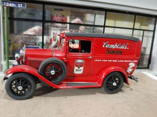 Danbury 31 Ford Model A campbell ' s Soup Delivery Truck 1/24 2
