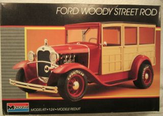1930 Ford Woody Street Rod,  1987 Monogram 2749. ,  Box Open,  Bag