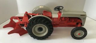 Ertl Diecast Ford Tractor 1:16 Scale With 2 Bottom Plow Attachment