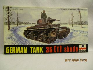 Esci Ertl German Tank 35t Skoda Model Kit 1/72 Scale 8025 Complete Kit
