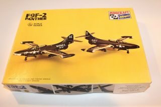 1/72 Minicraft Hasegawa F9f - 2 Panther Jet Fighter Kit 1138