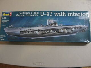 Revell German - U - 47 Submarine With Interior Kit 05060