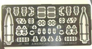 1/32 Eduard Photo Etch 32 - 008 Usaf Seat Belts And Buckles