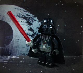 Lego Star Wars Minifigure Darth Vader Type 2 Helmet,  Spongy Sw0636b W/ Lighsaber