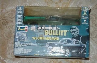 Revell Steve Mcqueen As Bullitt 1968 Ford Mustang 1:25 Model Kit Metal