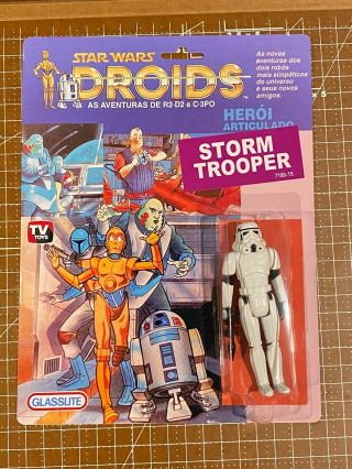 1985 Glasslite Star Wars Droids Storm Trooper Action Figure
