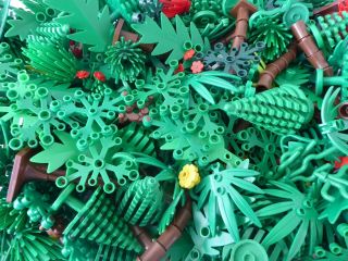 Lego 20 Pflanzen Blumen Blüten Baum Bäume Blätter Tanne Wald Gräser Konvolut