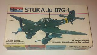 Monogram 6840 Stuka Ju 87g - 1 1/48 Scale Plastic Model Kit Rm - Tr