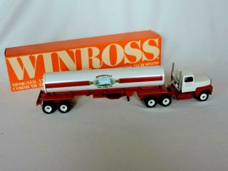 Winross Rothsville Pa Volunteer Fire Company Tanker Truck Semi 1988 Diecast