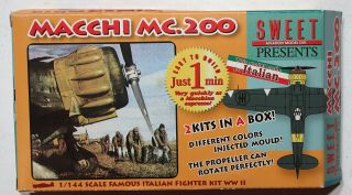 Sweet 14101 1/144 Macchi Mc.  200 " Saetta " Italian Ww2 Fighter 2 - Pack