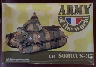 Wwii,  French,  Somua S - 35 Tank,  Plastic Model,  Scale: 1/35 81170
