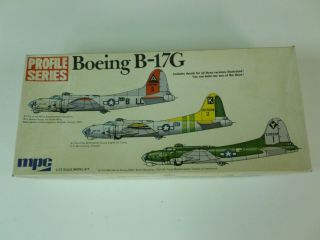 Mpc Profile Series Boeing B - 17g Model Airplane Kit 1/72