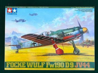 Tamiya 1:48 Scale Focke - Wulf Fw190 D9 Jv44 Model Kit,  Pilot Figure.