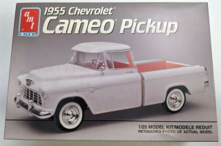 Amt Ertl 1955 Chevrolet Cameo Pickup 1/25 Model Kit,  Open Box