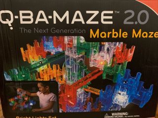 Mindware Q - Ba - Maze 2.  0 The Next Generation Marble Maze Bold Color Set (44cubes)