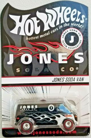 Hot Wheels Jones Soda Van Redline Real Riders 7243/13000 In Protector