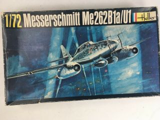 Heller 233 1:72 Messerschmitt Me.  262b1a/u1 Ww2 German Jet Plane Model Kit