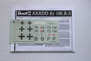 REVELL ARADO AR 196 A - 2 1/72 (193) 3