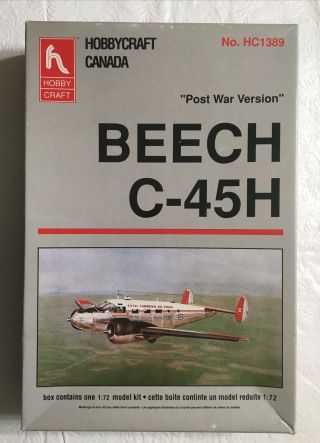 Beech C - 45h - Hobby Craft 1/72 Scale Unassembled Aircraft Kit Hc1389